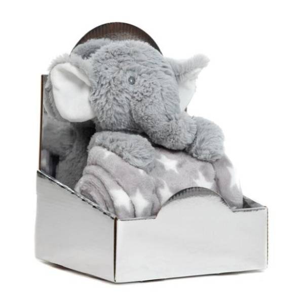 Set igračka i ćebence Elephant sivi BBO