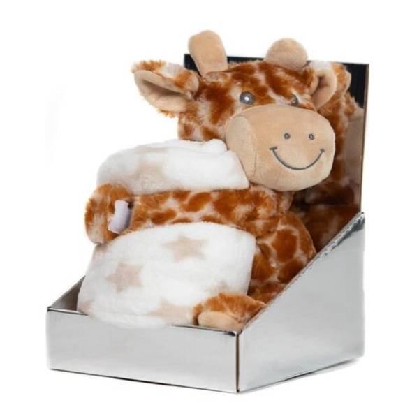 Set igračka i ćebence Giraffe narandžasti BBO
