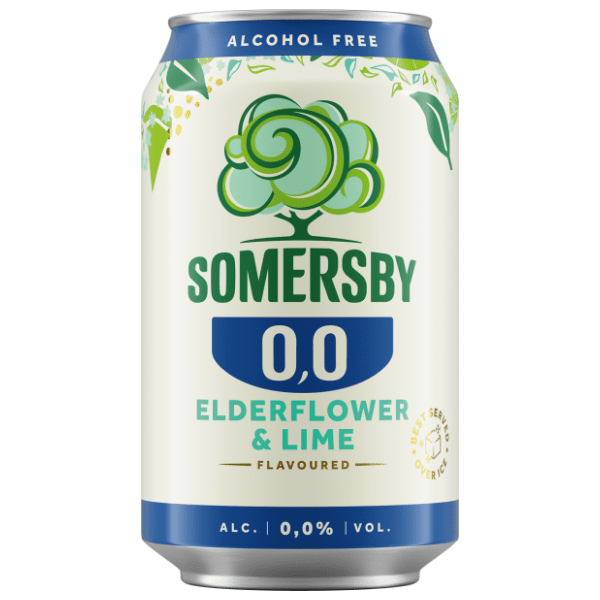 SOMERSBY elderflower & lime 0% 0,33l