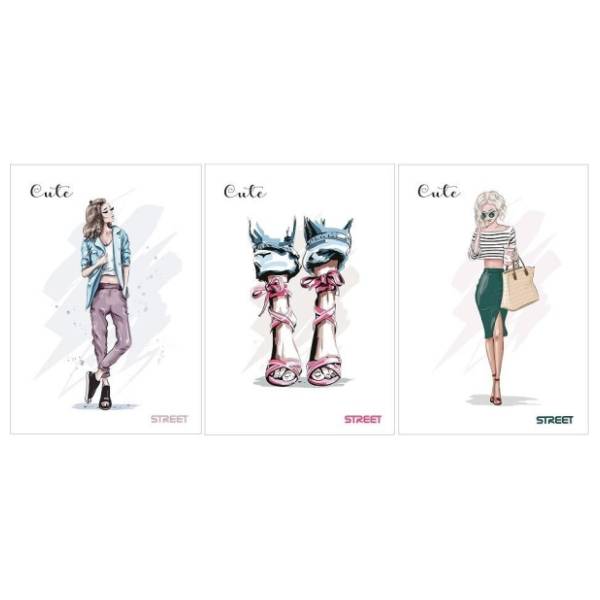 Sveska A4 karo STREET Cute 54lista 1kom
