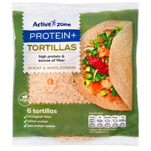 Tortilja ACTIVE ZONE proteinska 370g 6kom