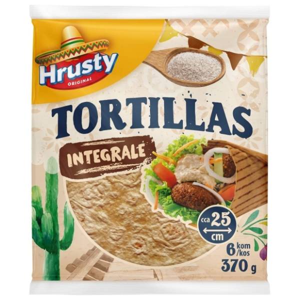 Tortilja HRUSTY integralna 370g