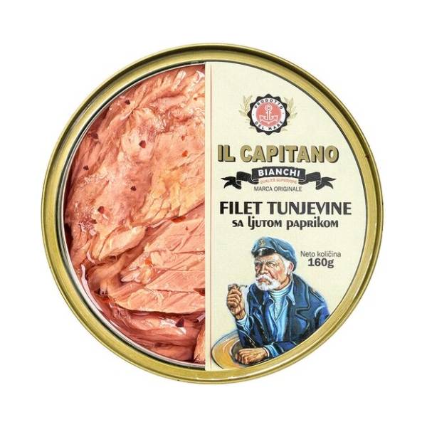 Tunjevina IL CAPITANO fileti sa ljutom paprikom 160g