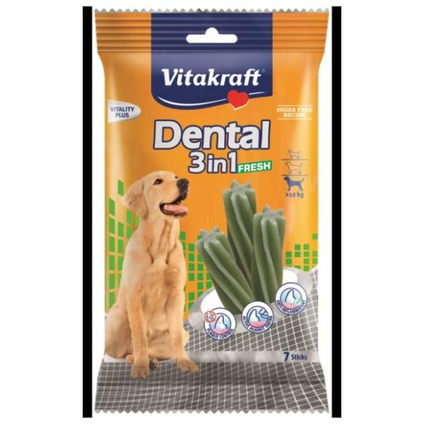 VITAKRAFT Dental Fresh poslastica za pse 3u1 M 180g