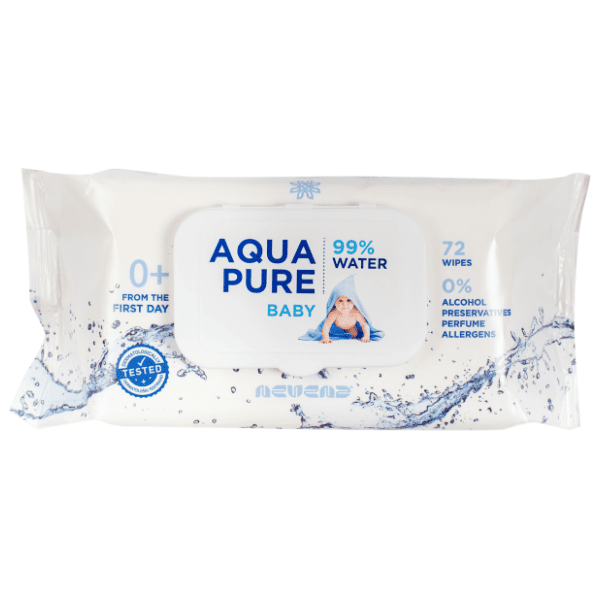 Vlažne maramice NEVENA aqua pure 3x72kom