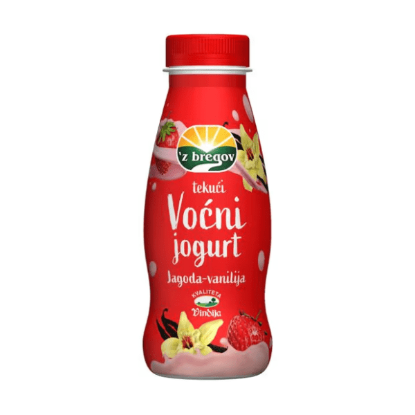 Voćni jogurt Z'BREGOV jagoda vanila 330g