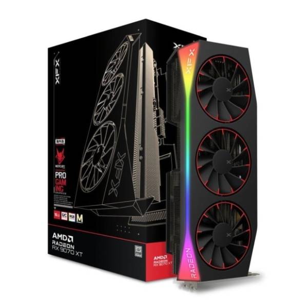 XFX AMD Radeon RX 9070 XT OC Mercury Magnetic Air RGB 16GB GDDR6 256-bit grafička kartica