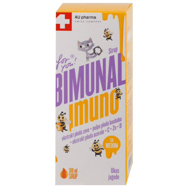 4U PHARMA Bimunal imuno for you sirup jagoda 300ml