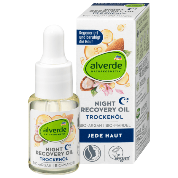 ALVERDE Night recovery suvo ulje za lice argan i badem 15ml