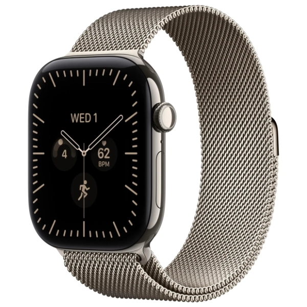 APPLE Watch S12 GPS + Cellular 46mm Natural Titanium Milanese S/M MJGP4WF/A pametni sat