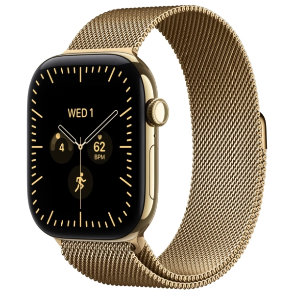 APPLE Watch S12 GPS + Cellular 46mm Radiant Gold Titanium Milanese M/L MJGV4WF/A pametni sat