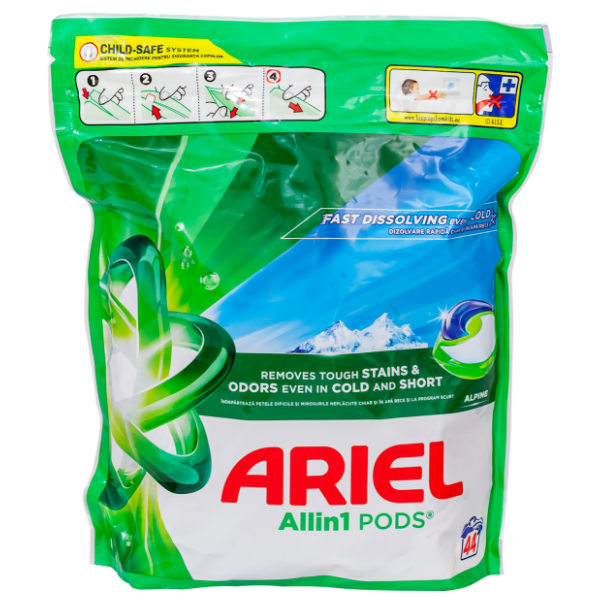 ARIEL PODS All in Alpine kapsule za veš 44kom