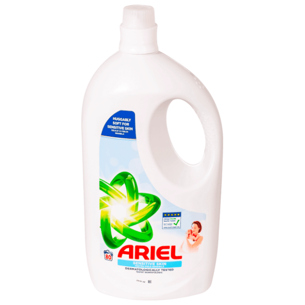 ARIEL Sensitive skin tečni deterdžent za veš 80 pranja (3,6l)