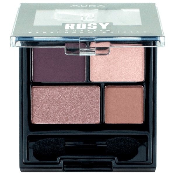 AURA Quattro paleta senki za oči 2 rosy