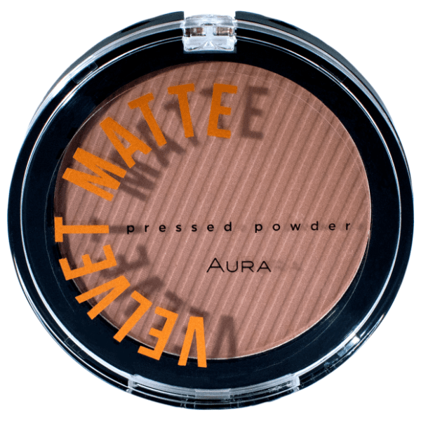 AURA Velvet matte kompaktni puder 314 chocolate