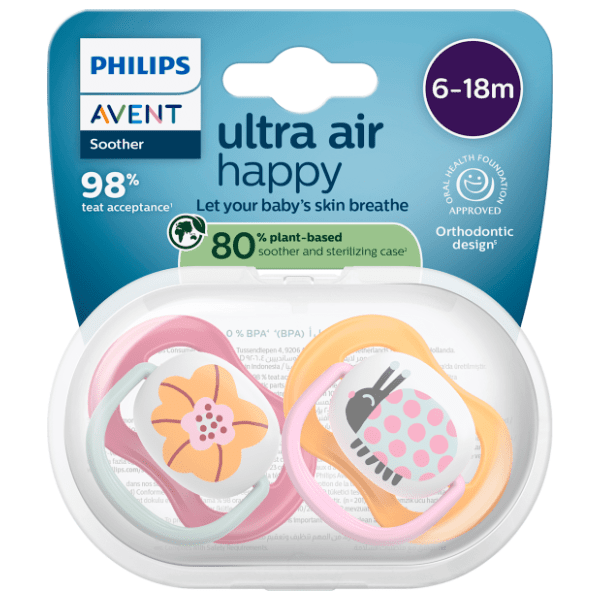 AVENT varalica Sthr Ultra Air (6-18m) pink orange 2kom