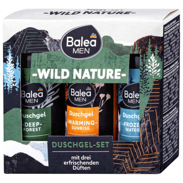 BALEA men set Wild nature (gela za tuširanje 3kom)