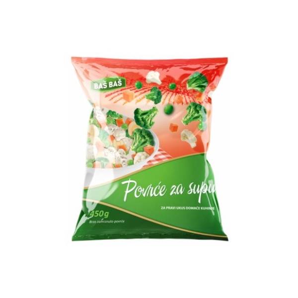 BAŠ BAŠ smrznuto povrće za supu 450g