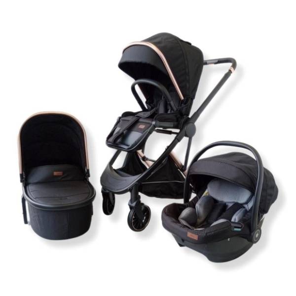 BBO kolica za bebe 3 u 1 Neo black