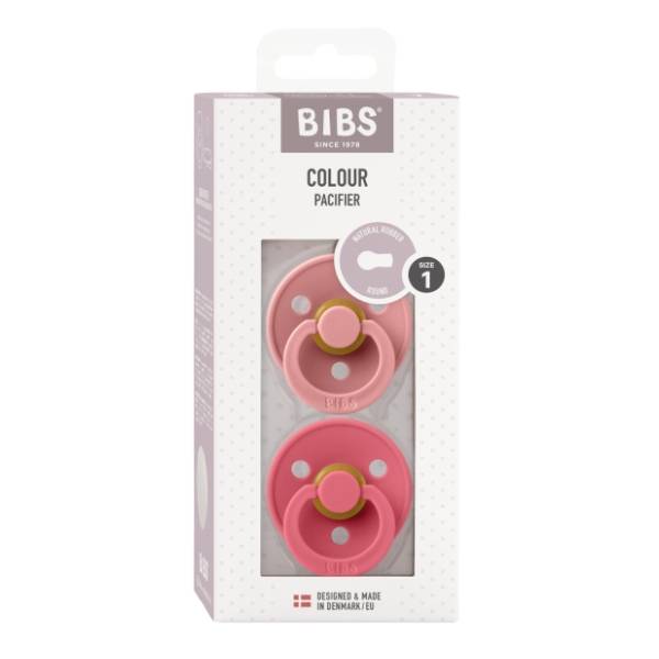 BIBS laža Dusty pink & coral (0-6m) 2kom