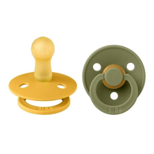 BIBS laža Honey bee & olive (0-6m) 2kom
