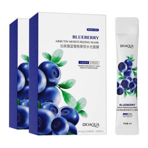 BIOAQUA Arbutin borovnica maska za lice 20x4ml