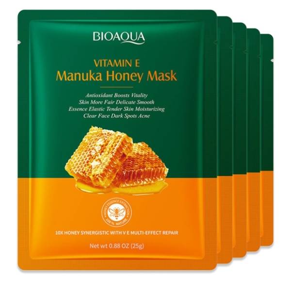 BIOAQUA Vitamin E i manuka honey maska za lice 5x25g