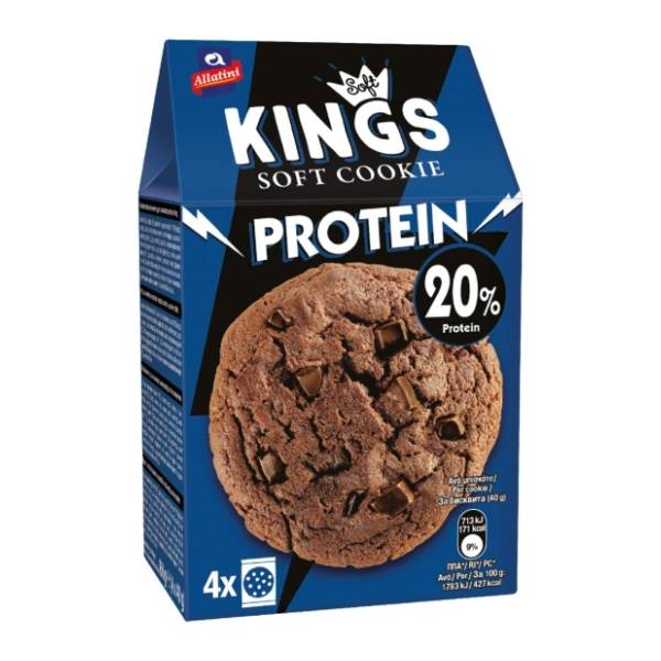 Biskvit KINGS soft cookie protein 160g