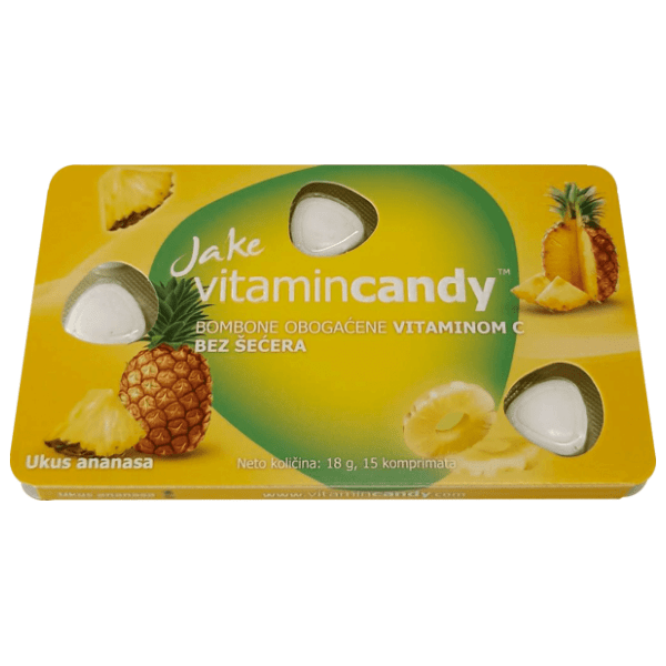 Bombone JAKE Vitamin candy ananasa 18g