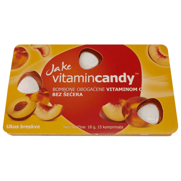 Bombone JAKE Vitamin candy breskva 18g