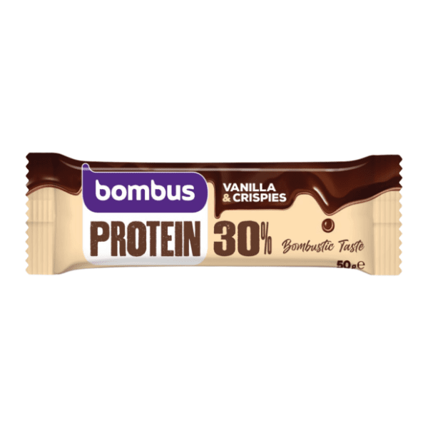 BOMBUS protein bar 30% vanila crispy 50g