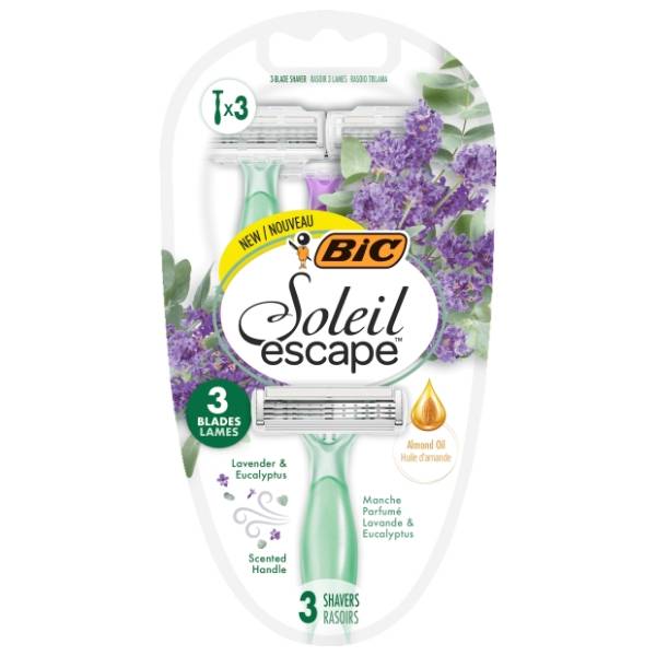 Brijač BIC Soleil escape lavander & eucalyptus 3kom