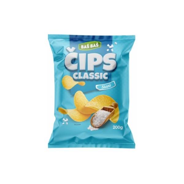 Čips BAŠ BAŠ Classic slani 200g