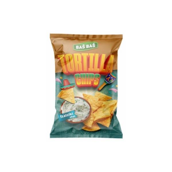 Čips BAŠ BAŠ tortilja tzatziki 125g
