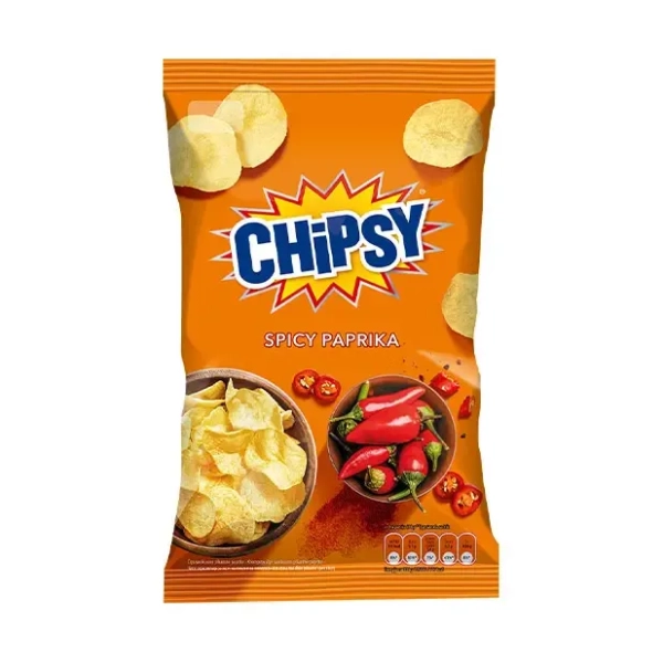 Čips CHIPSY plain spicy paprika 130g