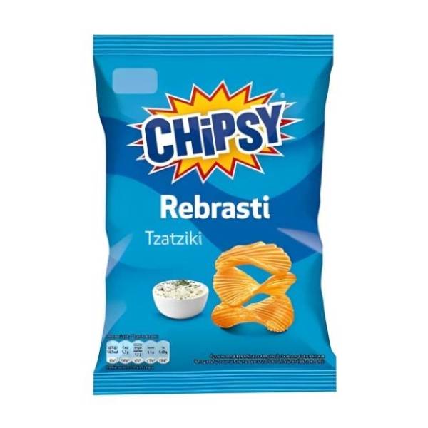 Čips CHIPSY rebrasti Tzatziki 130g