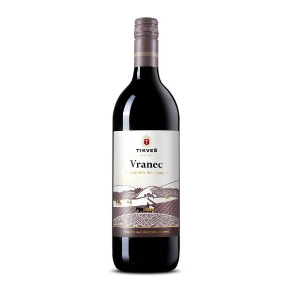 Crveno vino TIKVEŠ Vranec 1l