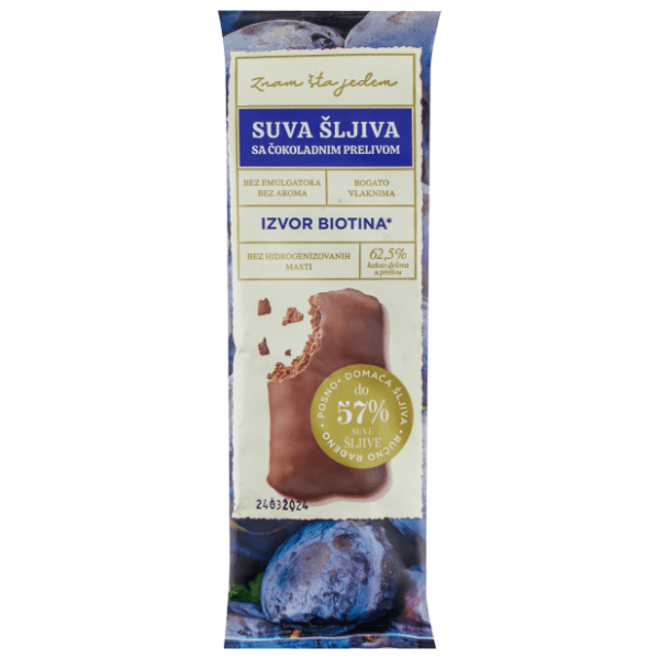 Desert ZNAM ŠTA JEDEM šljiva sa crnom cokoladom 90g