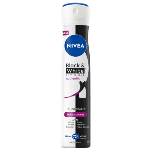 Dezodorans NIVEA Black & white invisible authentic 200ml