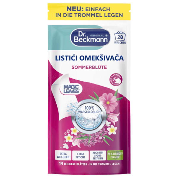 DR.BECKMANN Summer blossom omekšivač za veš u listićima 14kom
