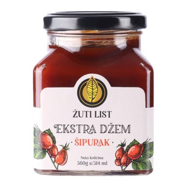 Džem ŽUTI LIST šipurak ekstra 360g