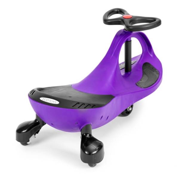 ECO TOYS guralica sa LED točkovima Wiggle ljubičasta