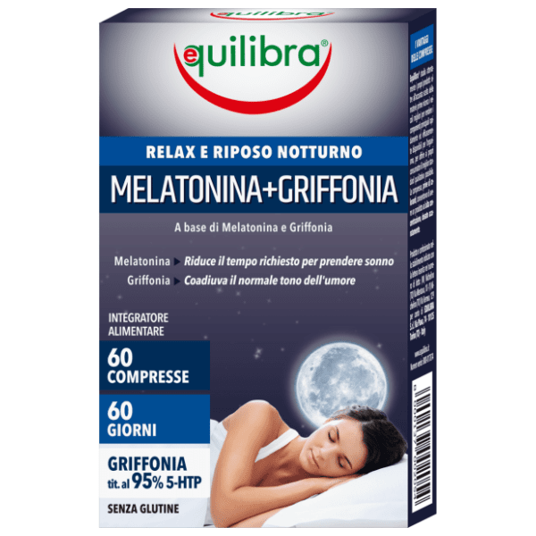EQUILIBRA Melatonin + griffonia tablete 60kom