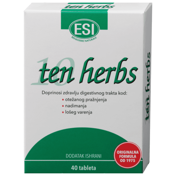 ESI Ten herbs dodatak ishrani tablete 40kom
