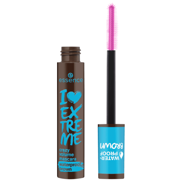 ESSENCE I love extreme crazy volume vodootporna maskara 01 cozy brown