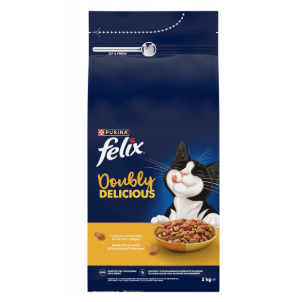 FELIX Doubly delicious hrana za mačke piletina 3kg