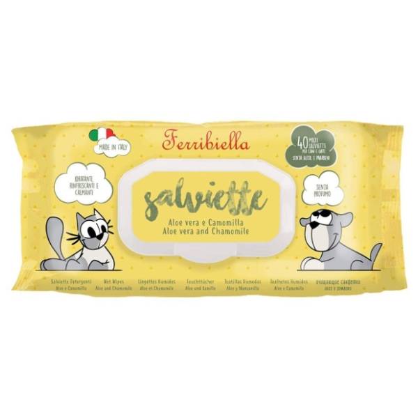FERRIBIELLA Aloe & chamomile vlažne maramice 40kom