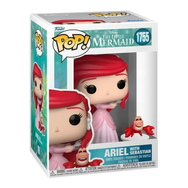 Figura Ariel with Sebastian The Little Mermaid FUNKO