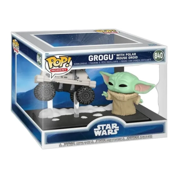 Figura Grogu with Polar Mouse Droid Star Wars FUNKO