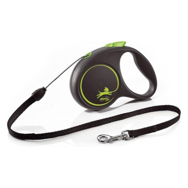 FLEXI New classic cord povodac za pse S 5m zeleni